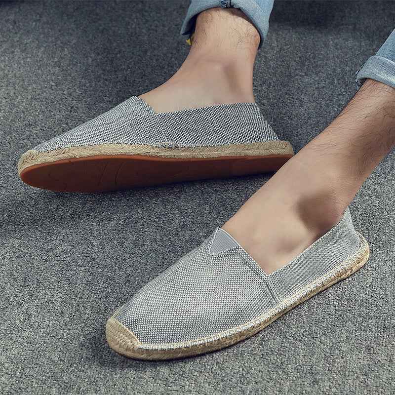 Fashionable Breathable Canvas Shoes Summer Linen Men