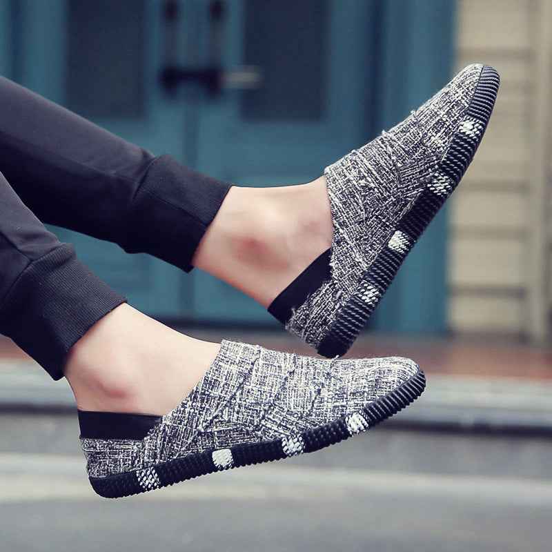 Spring And Summer Linen Canvas Shoes Men Korean Trend Casual Shoes Men