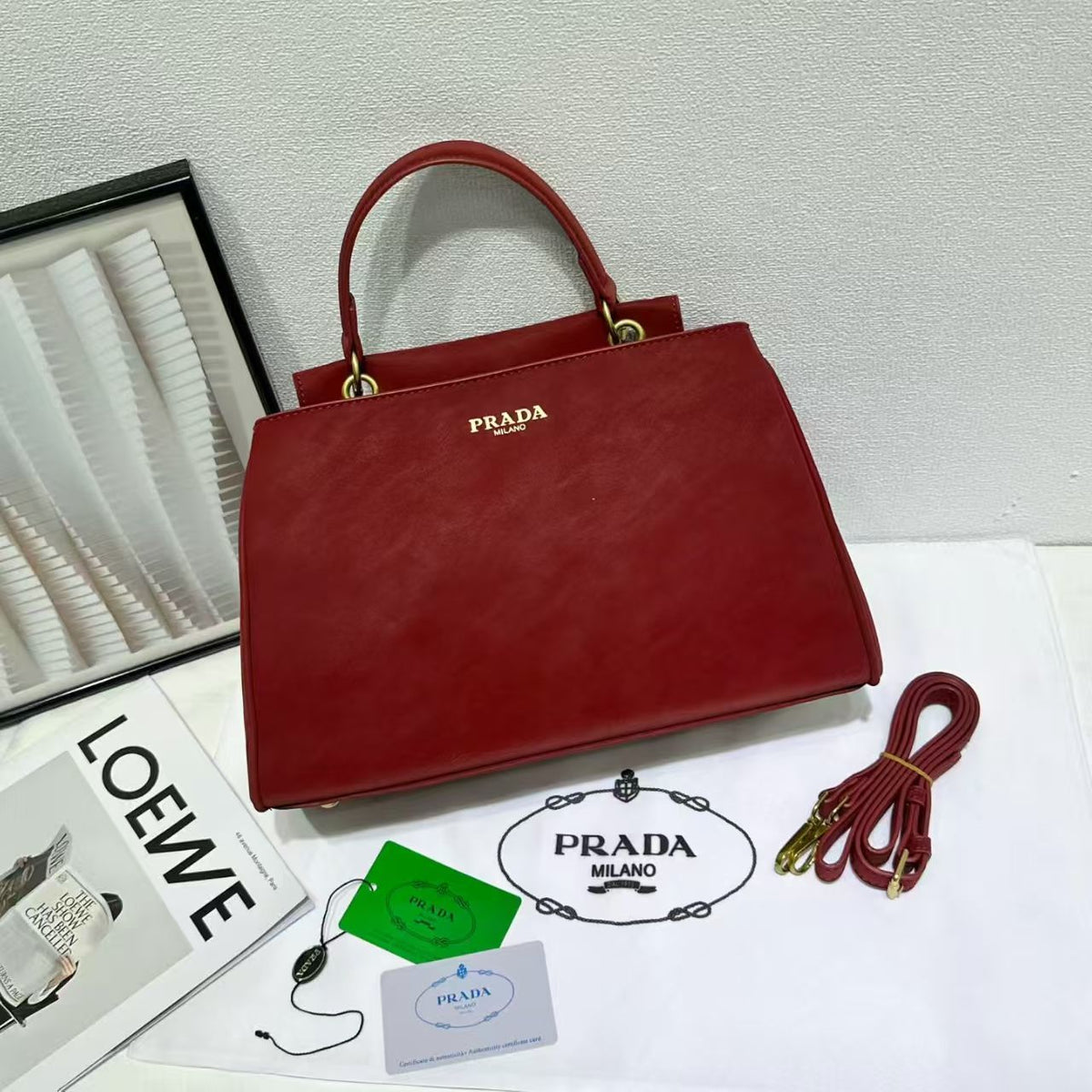 Suede Handbag