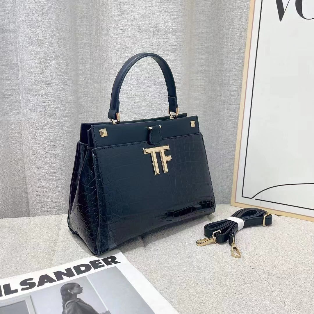 Crocodile-Embossed Bag