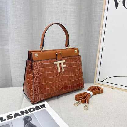 Crocodile-Embossed Bag