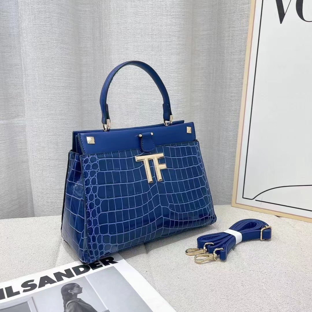 Crocodile-Embossed Bag