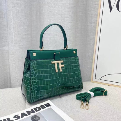 Crocodile-Embossed Bag