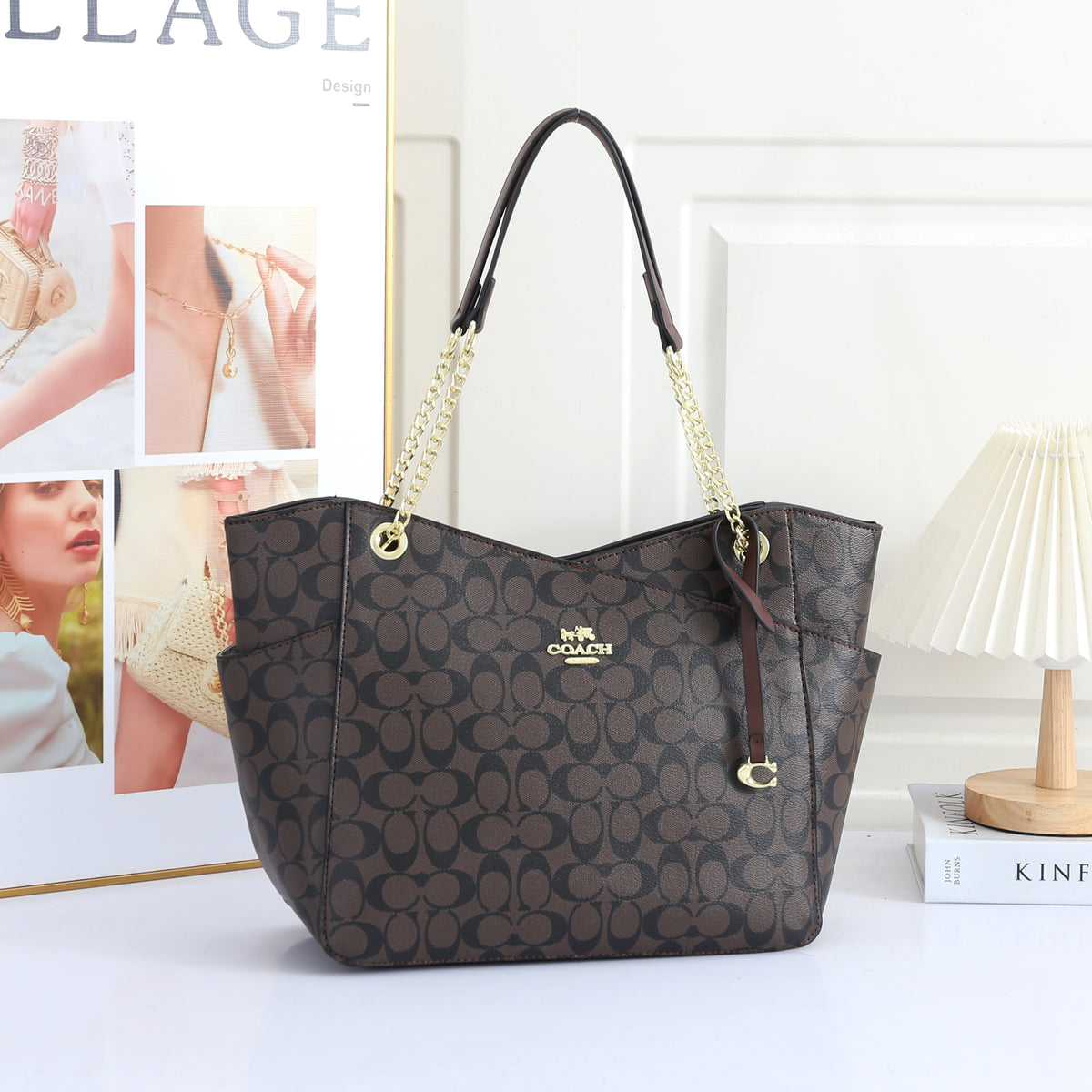 Jet Set Large Chain Tote
